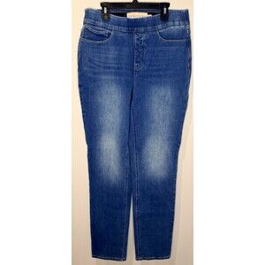 Soft Surroundings Pull-On Stretch Medium Wash Tall Jeans Size MT EUC!!